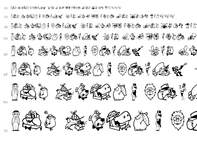 Retro Toons font waterfall